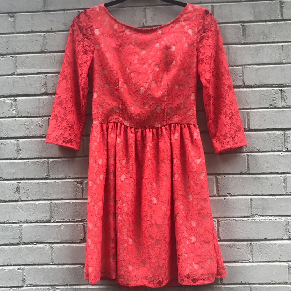 French connection lace baby doll style dress